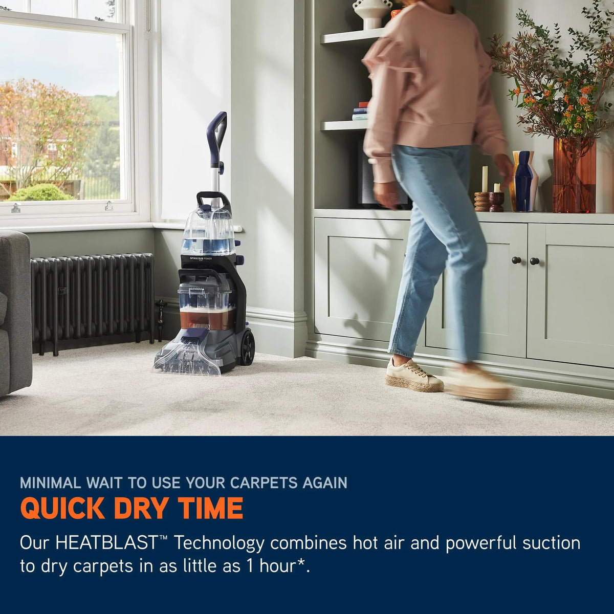 Vax SpinScrub Power Plus Upright Carpet and Upholstery Cleaner