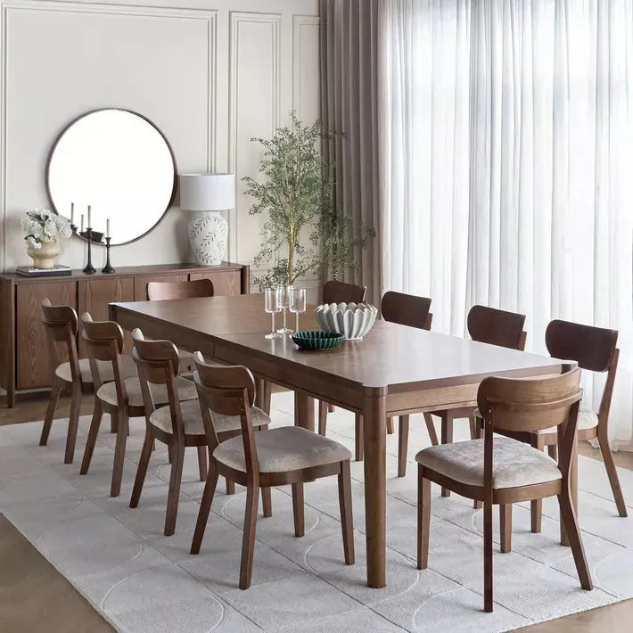 Bastora 10-Seater Wooden Top Dining Set