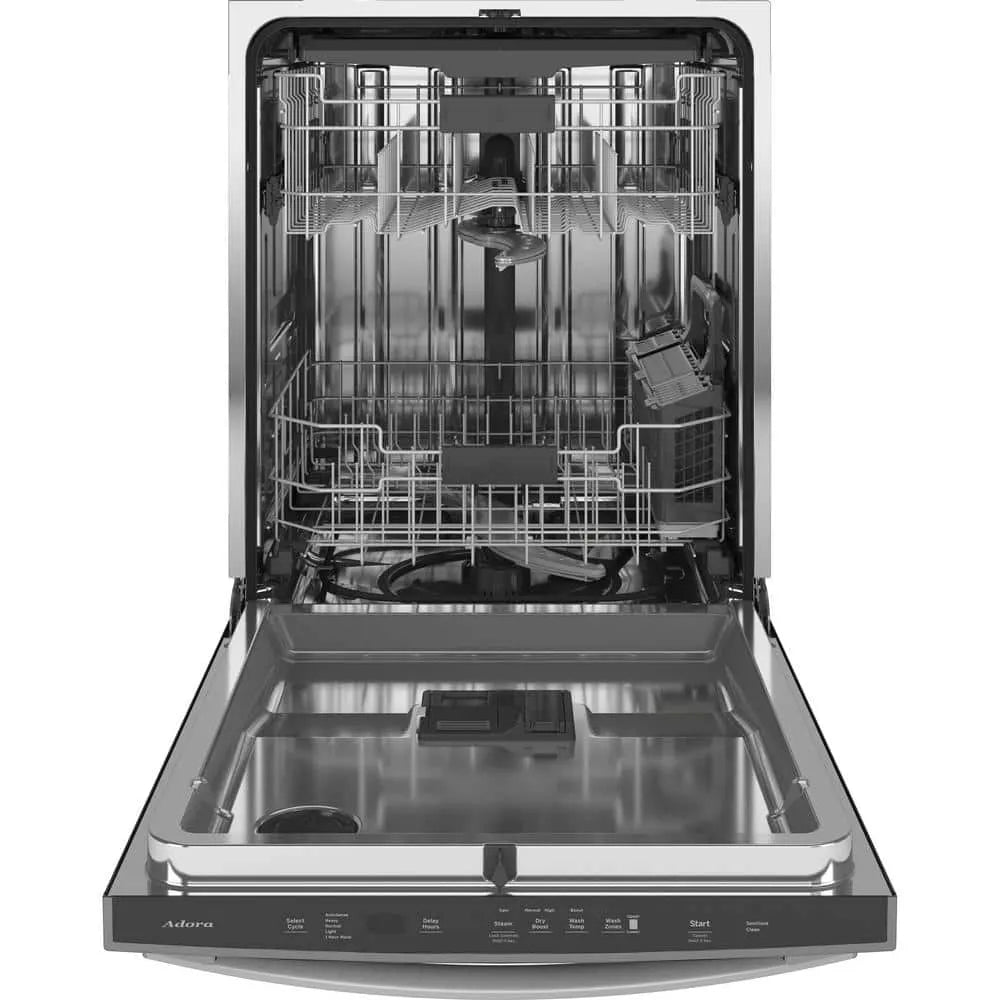 GE Adora 24 in. Stainless Steel Top Control Built-In Tall Tub Dishwasher with Stainless Steel Tub, 3rd Rack, and 48 dBA