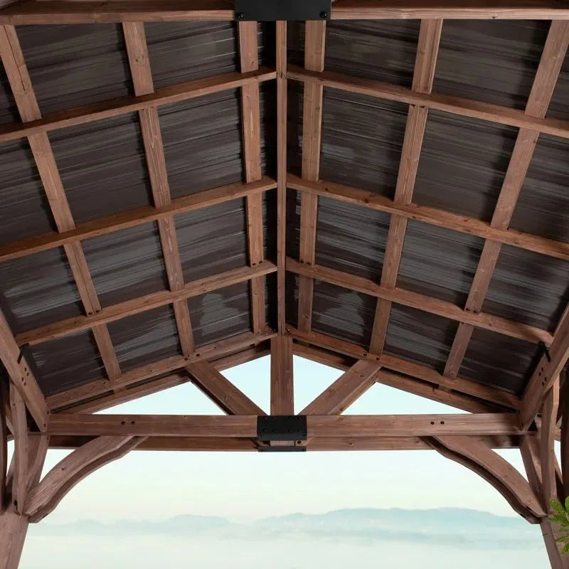 Arlington 12 Ft. W X 10 Ft. D Solid Wood Patio Gazebo