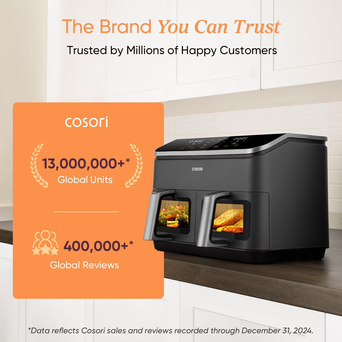 COSORI Dual Air Fryer 8.5L 8-in-1 Family Size