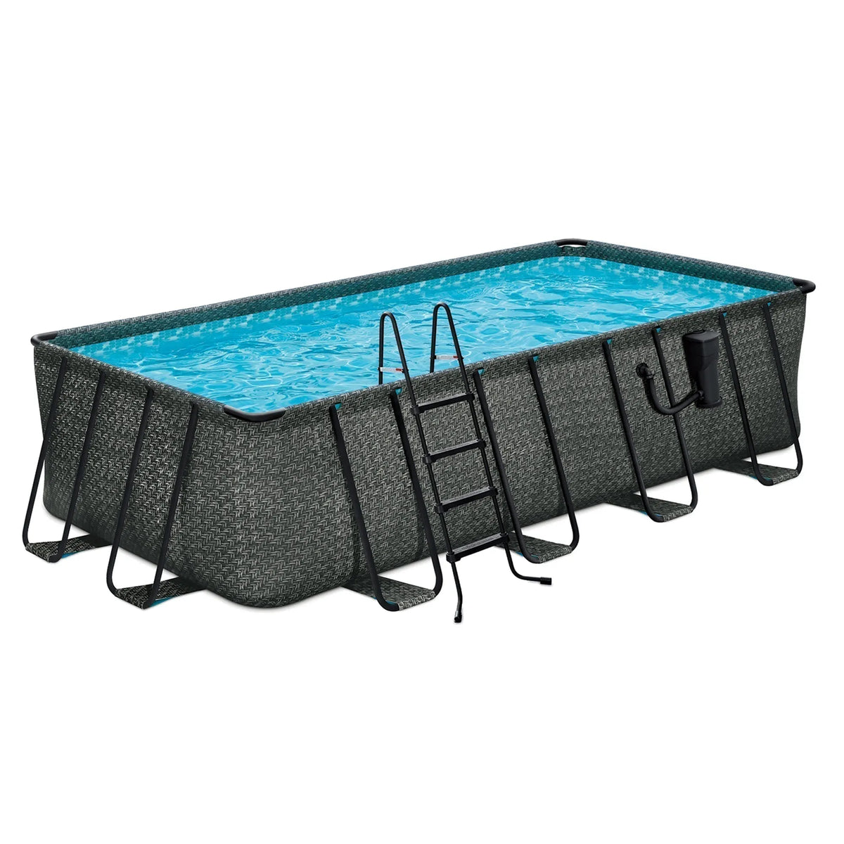 Funsicle 18′ x 9′ x 52″ Oasis Rectangular Swimming Pool Set with 18′ Cover