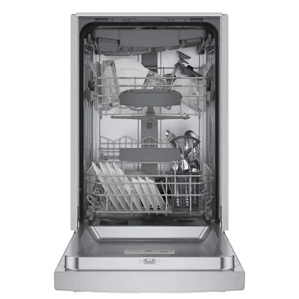 Bosch 800 Series 18 in. ADA Compact Front Control Dishwasher in Stainless Steel with Stainless Steel Tub and 3rd Rack, 44dBA