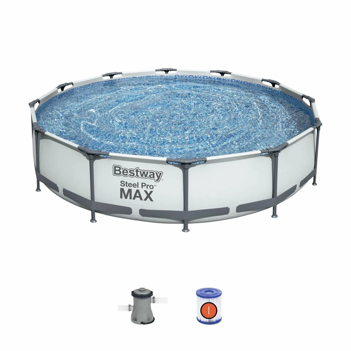 Bestway Steel Pro Max 12′ x 30″ Frame Above Ground Pool Set
