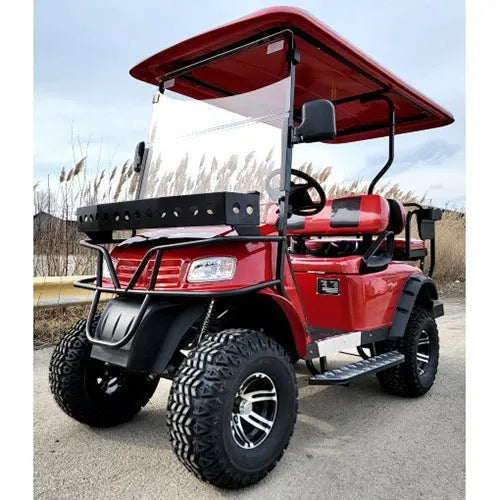 Brand New 48v Electric Golf Cart Lifted & Loaded eMACHINE – RED