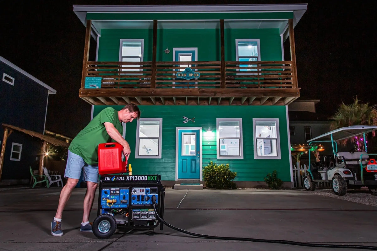 DuroMax 13000 Watt, Tri Fuel Portable Generator, w/ CO Alert