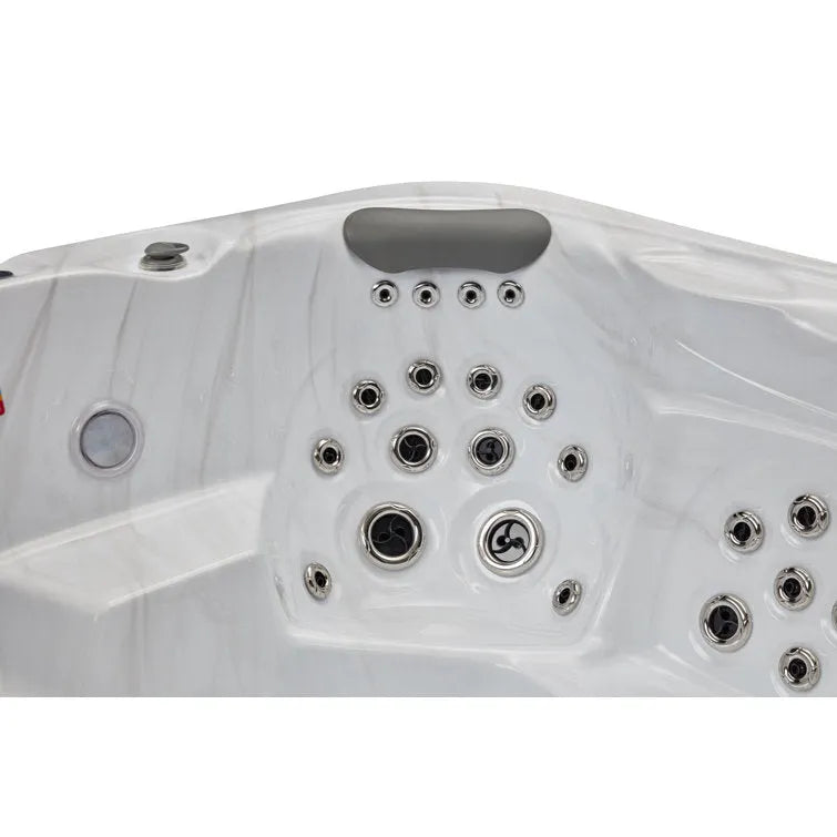 Danika 5-person 68-jet Hot Tub With Bluetooth In Gray