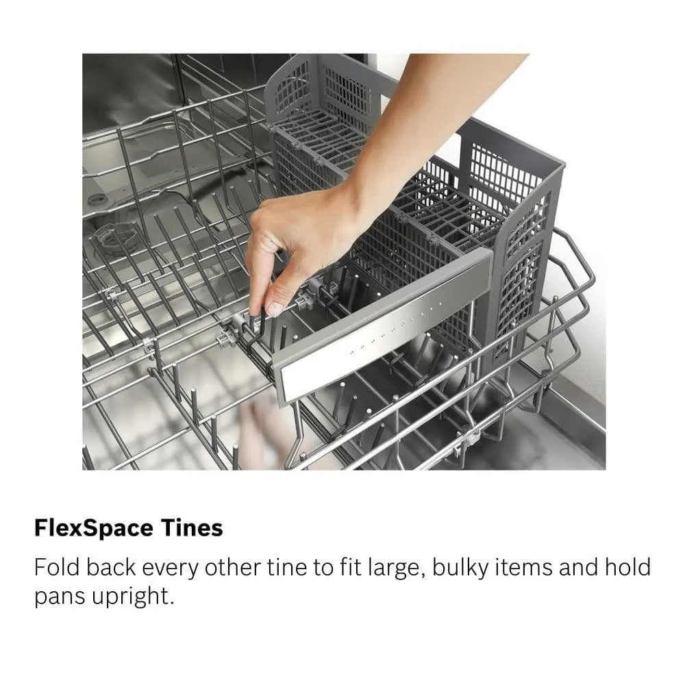 Bosch 500 Series 24 in. Stainless Steel Top Control Tall Tub Pocket Handle Dishwasher with Stainless Steel Tub, AutoAir, 44dBA