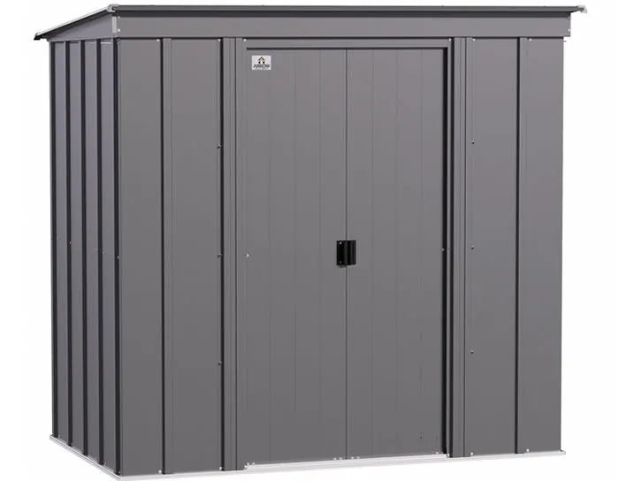 Arrow 6×4 Classic Steel Storage Shed Kit – Charcoal
