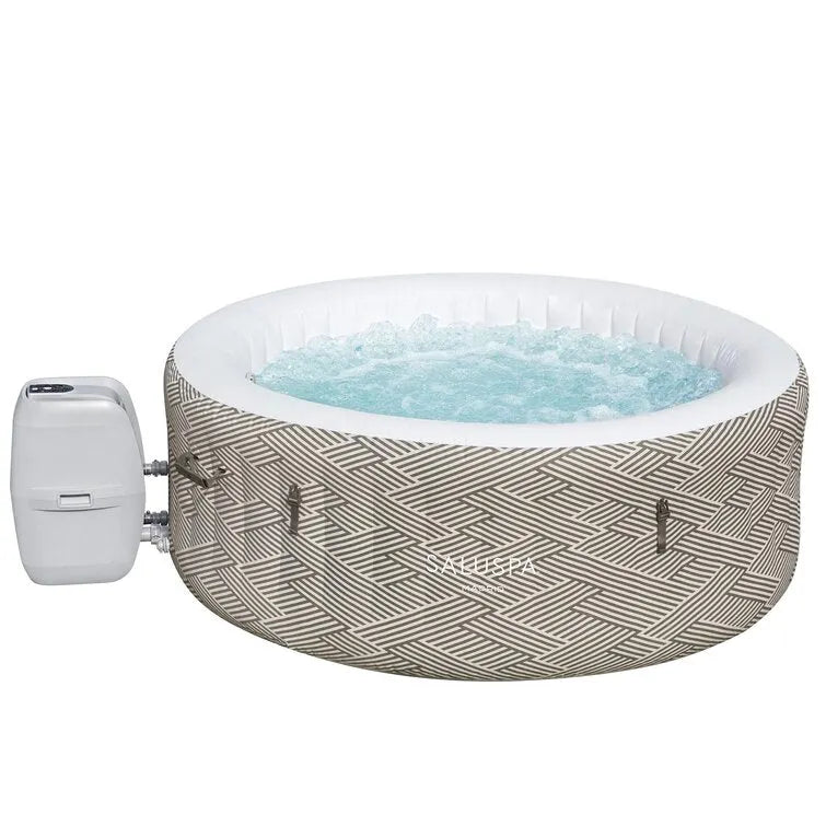 Bestway Madrid SaluSpa 4 Person Inflatable Hot Tub w/ 120 AirJets & App Contro