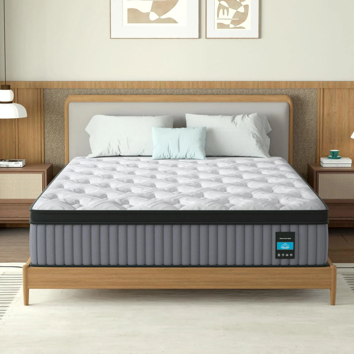 14″ King Hybrid Mattress, Memory Foam & Pocket Spring Bed