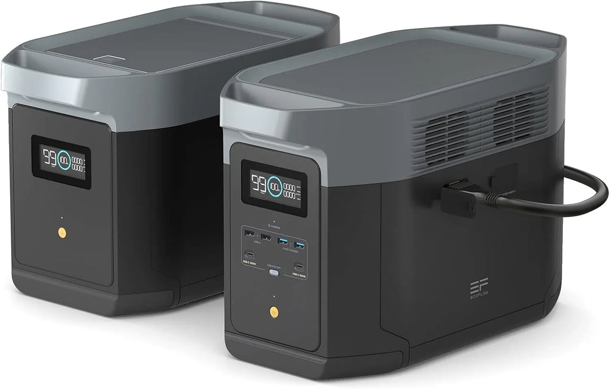 EF ECOFLOW Portable Power Station DELTA 2 Max, 2400W LFP Solar Generator, Full Charge in 1 Hr