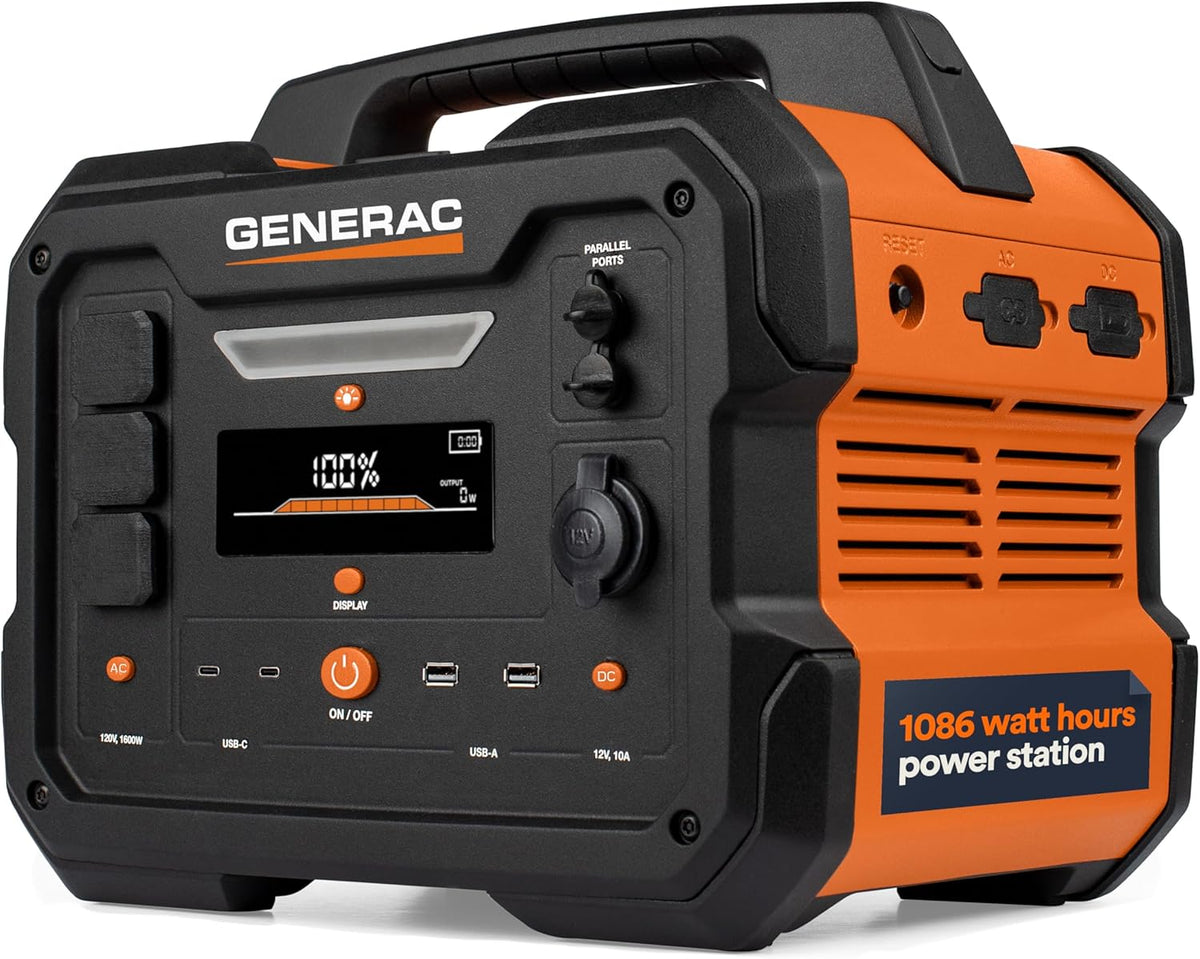 Generac 2106Wh Portable Power Station with Lithium-Ion Battery – Clean, Emission