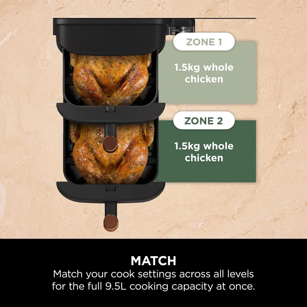 Ninja Double Stack XL Vertical Dual Air Fryer 4 Levels