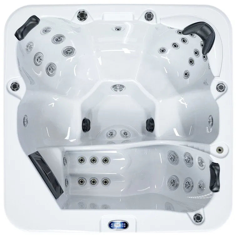 Luxuria Spas 220 Volt 6 – Person 55 – Jet Square Plug & Play Hot Tub with Ozonator