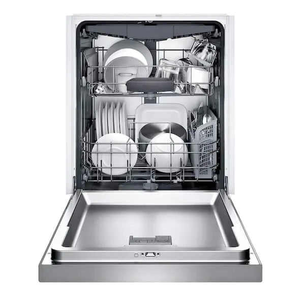 Bosch 300 Series 24 in. Stainless Steel Front Control Tall Tub Dishwasher with Stainless Steel Tub and 3rd Rack, 44dBA