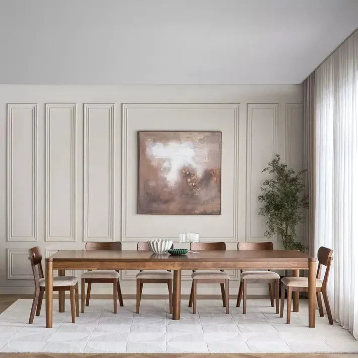 Bastora 10-Seater Wooden Top Dining Set