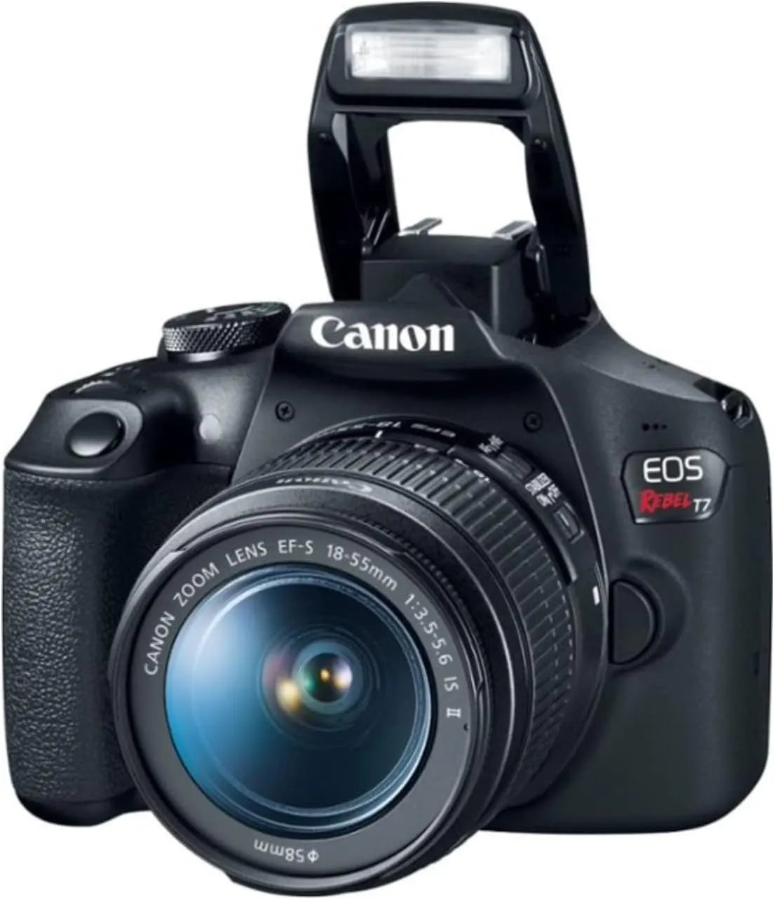 Canon EOS Rebel T7 DSLR Camera with 18-55mm Lens, 24.1MP Sensor & Built-In Wi‑Fi