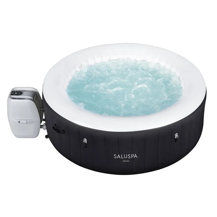 Bestway Saluspa Miami 4-Person Inflatable Hot Tub Spa W/ Spa Chemical Treatment