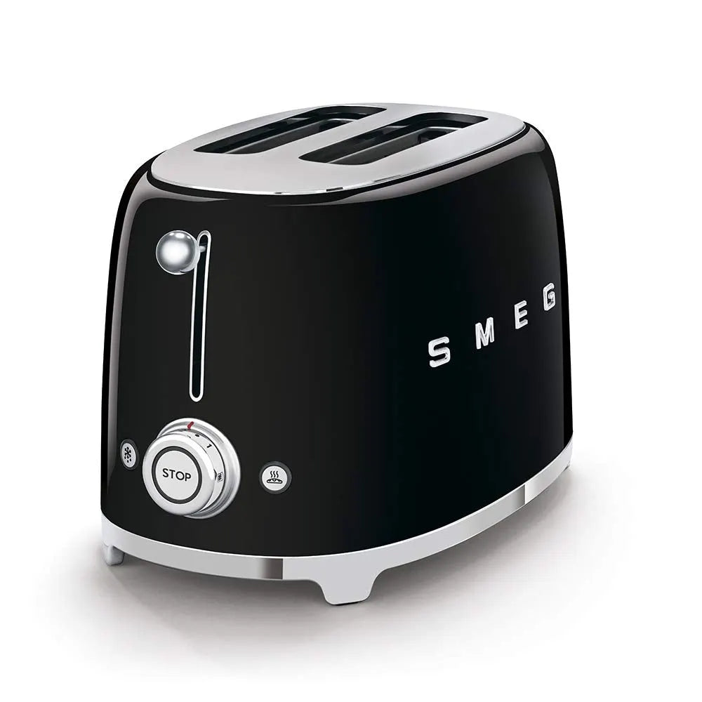 Smeg 50s Style Retro Range Breakfast Set, 0.8L 1400W Mini Kettle and Multi-Functional Toaster