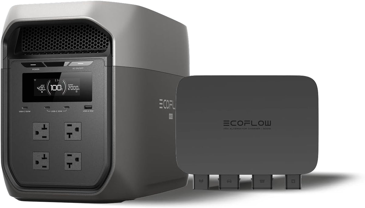 EF ECOFLOW Portable Power Station DELTA 2 Max, 2400W LFP Solar Generator, Full Charge in 1 Hr