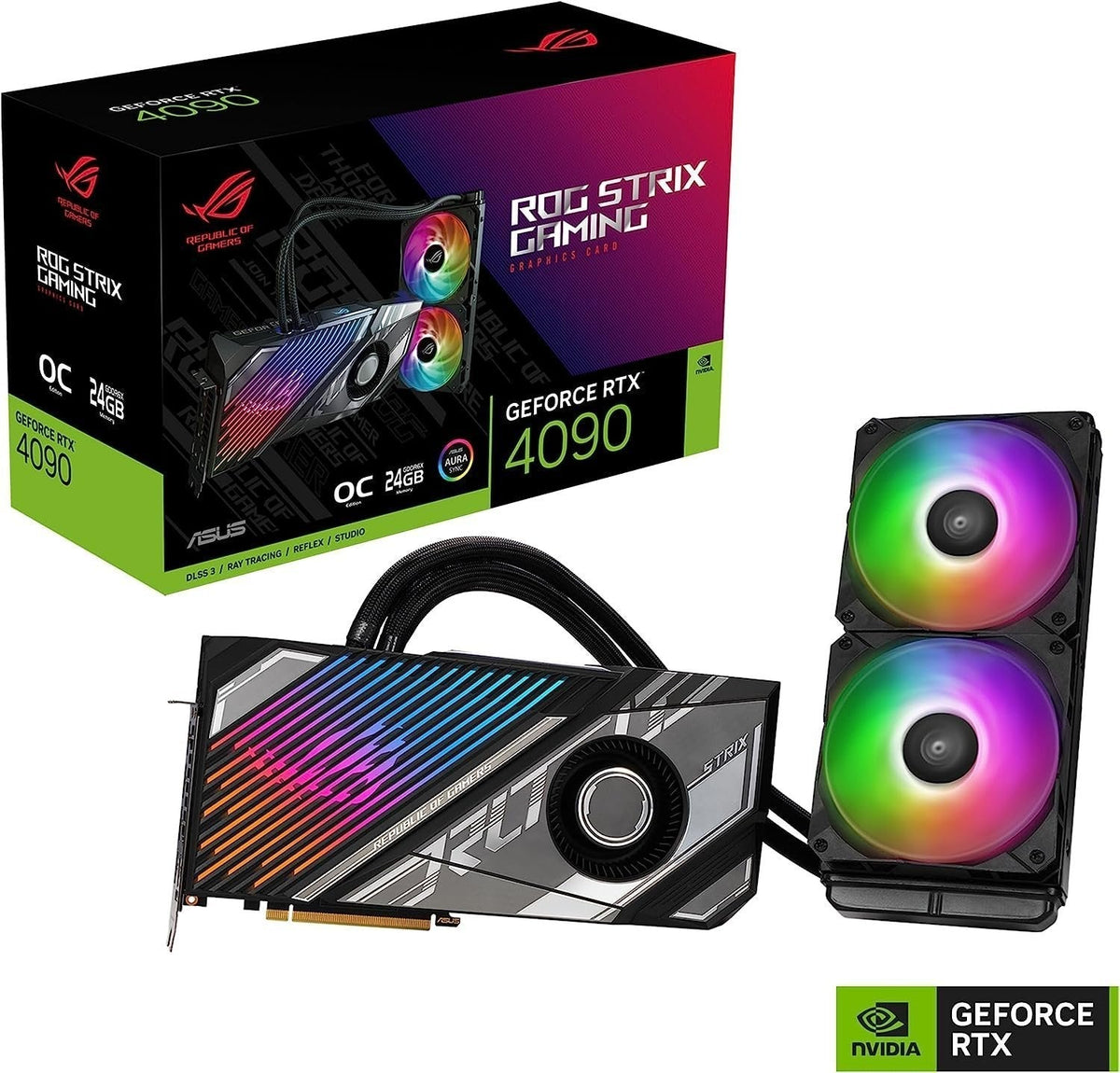 ASUS TUF GeForce RTX 4090 OC Edition Gaming Graphics Card (PCIe 4.0, 24GB GDDR6X, HDMI 2.1a, DisplayPort 1.4a)