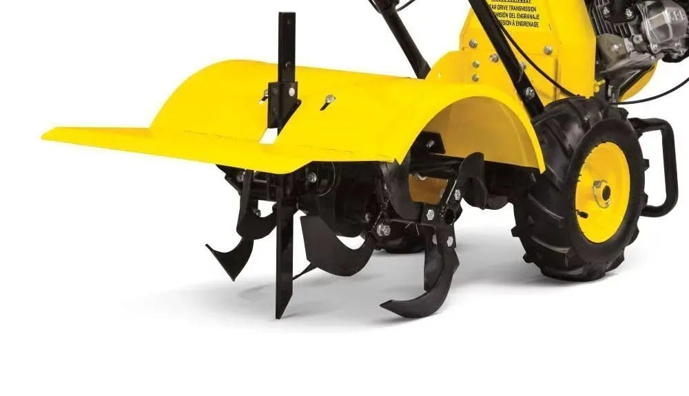 Champion Power Equipment 19-Inch Counter Rotating Rear Tine Tiller with Self-Propelled Agricultural Tires