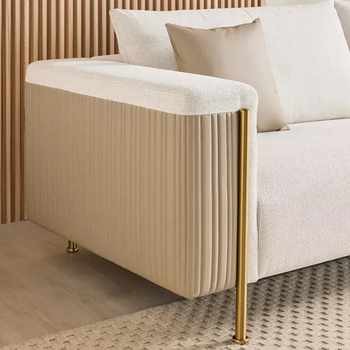 Allecia 4-Seater Fabric Sofa