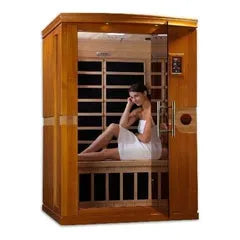 Dynamic Sauna Venice 2-person Low EMF (Under 8MG) FAR Infrared Sauna (Canadian Hemlock)