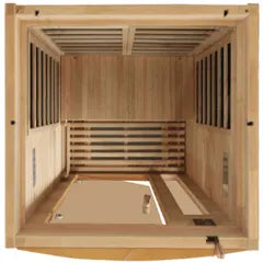 Dynamic Sauna Barcelona 1-2-person Low EMF (Under 8MG) FAR Infrared Sauna (Canadian Hemlock)