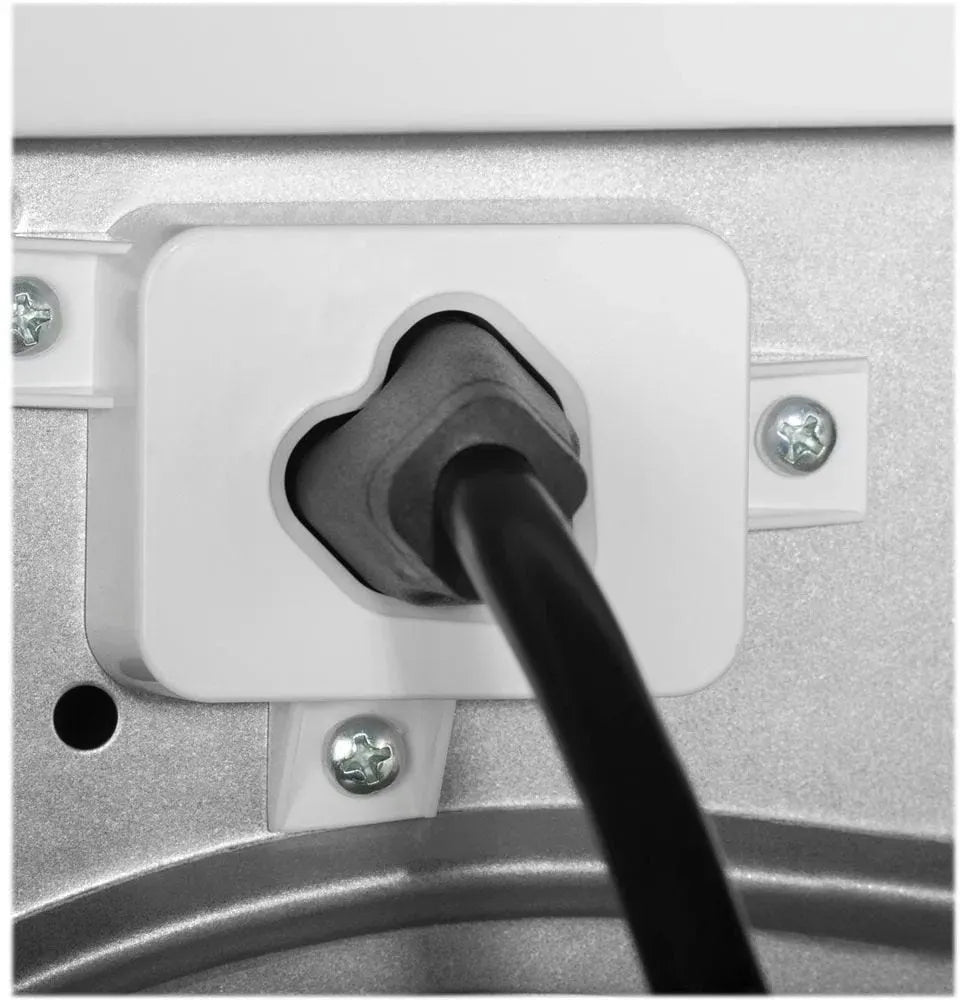 GE – 2.4 Cu. Ft. High Efficiency Stackable Front Load Washer with Steam and Sanitize – White