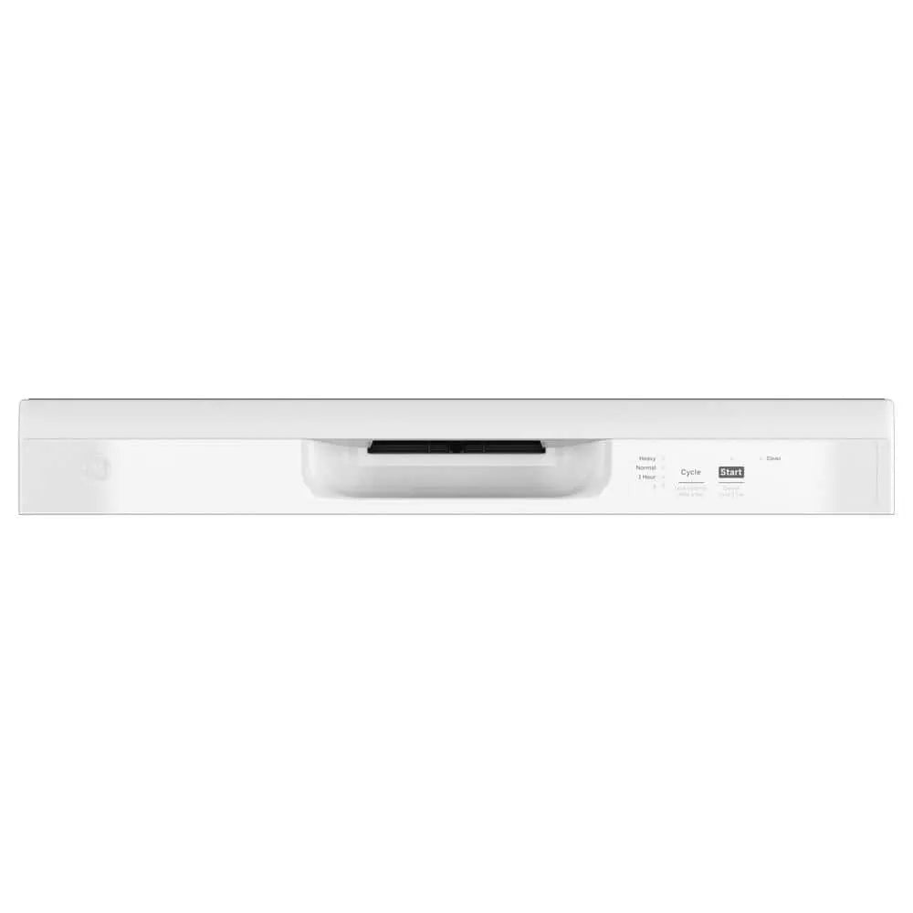 GE 24 in. White Front Control Built-In Tall Tub Dishwasher with 60dBA, ENERGY STAR