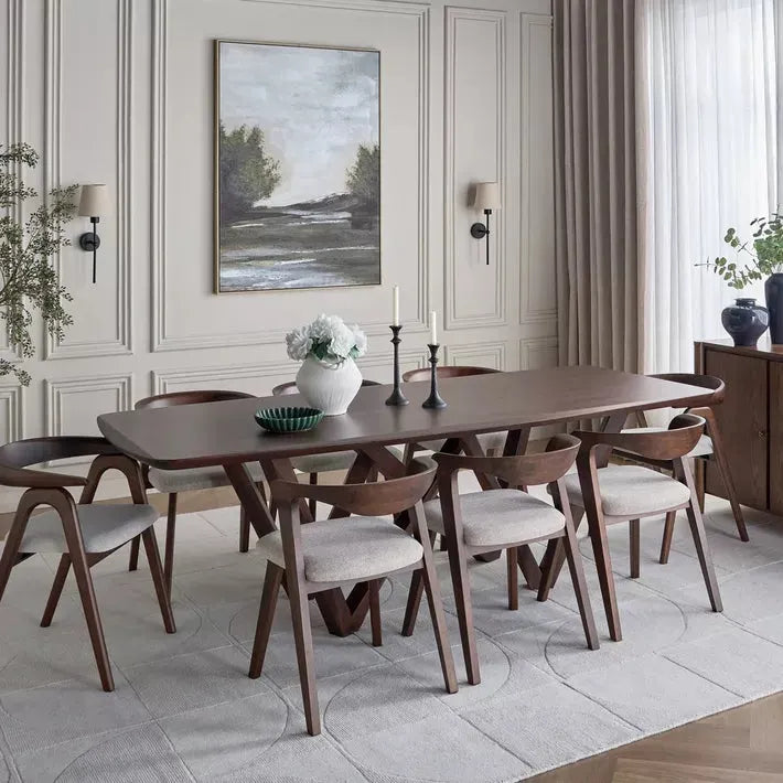Edmonton 8-Seater Wooden Top Dining Table
