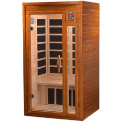 Dynamic Sauna Barcelona 1-2-person Low EMF (Under 8MG) FAR Infrared Sauna (Canadian Hemlock)
