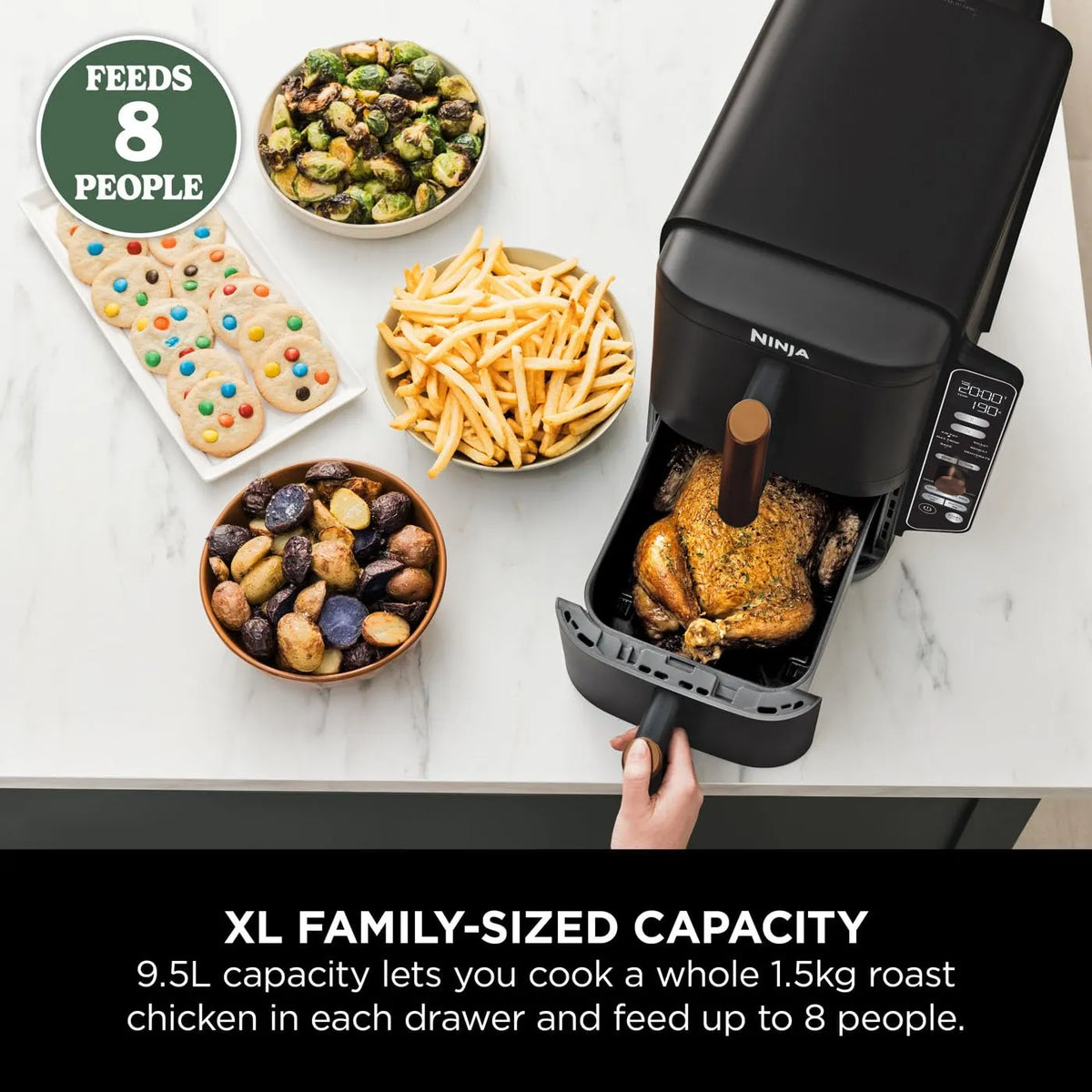 Ninja Double Stack XL Vertical Dual Air Fryer 4 Levels