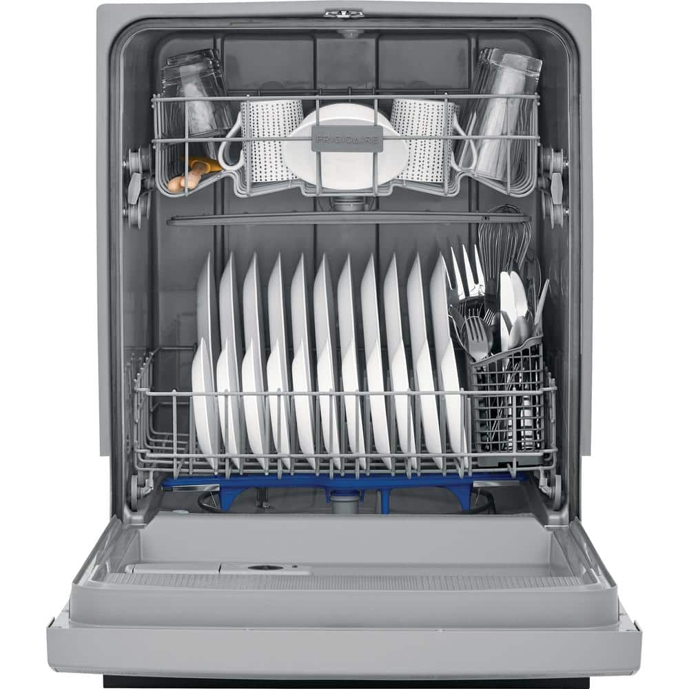 Frigidaire 24 in. Stainless Steel Front Control Built-In Tall Tub Dishwasher, 55 dBA