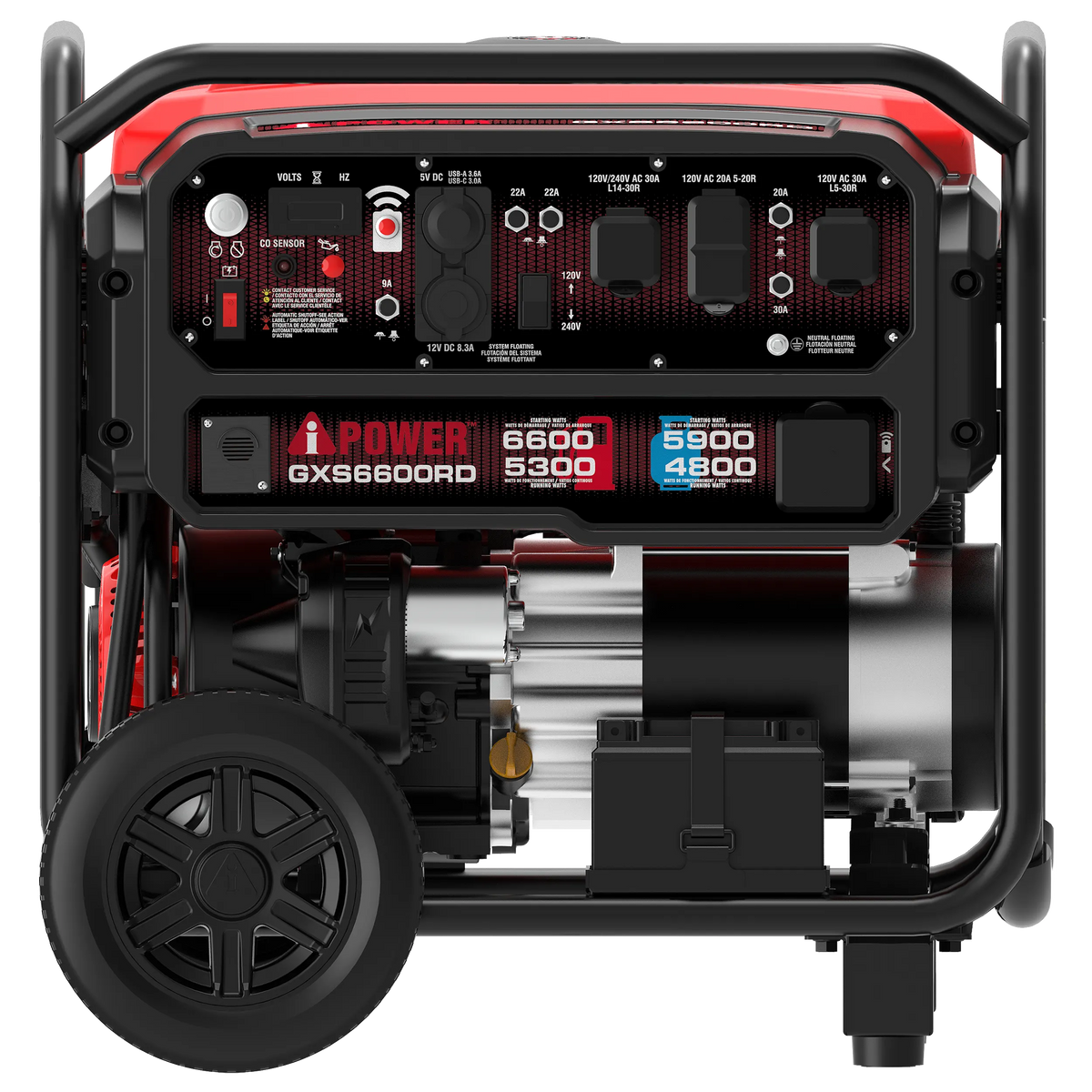 GXS6600RD Remote Dual Fuel Portable Generator