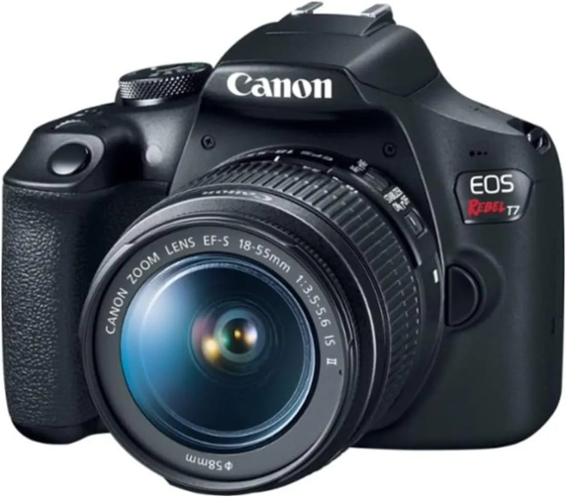 Canon EOS Rebel T7 DSLR Camera with 18-55mm Lens, 24.1MP Sensor & Built-In Wi‑Fi