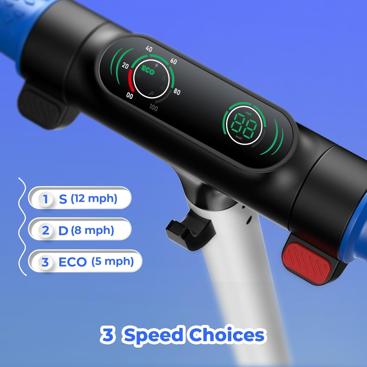Electric Scooter for Kids & Teens, 500–1000W, 18–25 MPH, 21–28 Mile Range
