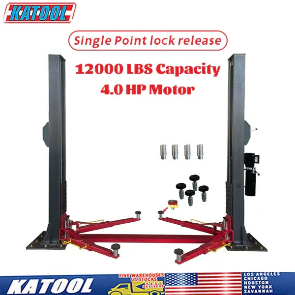 H120D Two Post Lift Single Lock Release Auto lift Car lift 12000 Lbs By KaTool