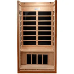 Dynamic Sauna Barcelona 1-2-person Low EMF (Under 8MG) FAR Infrared Sauna (Canadian Hemlock)