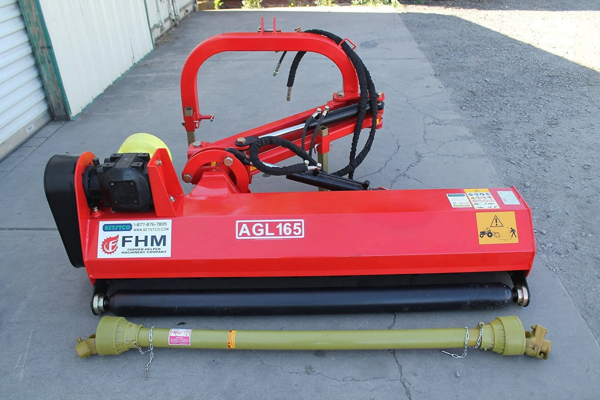 Farmer Helper 65″ 3pt Ditch Bank Flail Mower Cat.I 35hp~65hp (FH-AGL165) w/Hammer Blades Requires a Tractor. Not a standalone Unit.