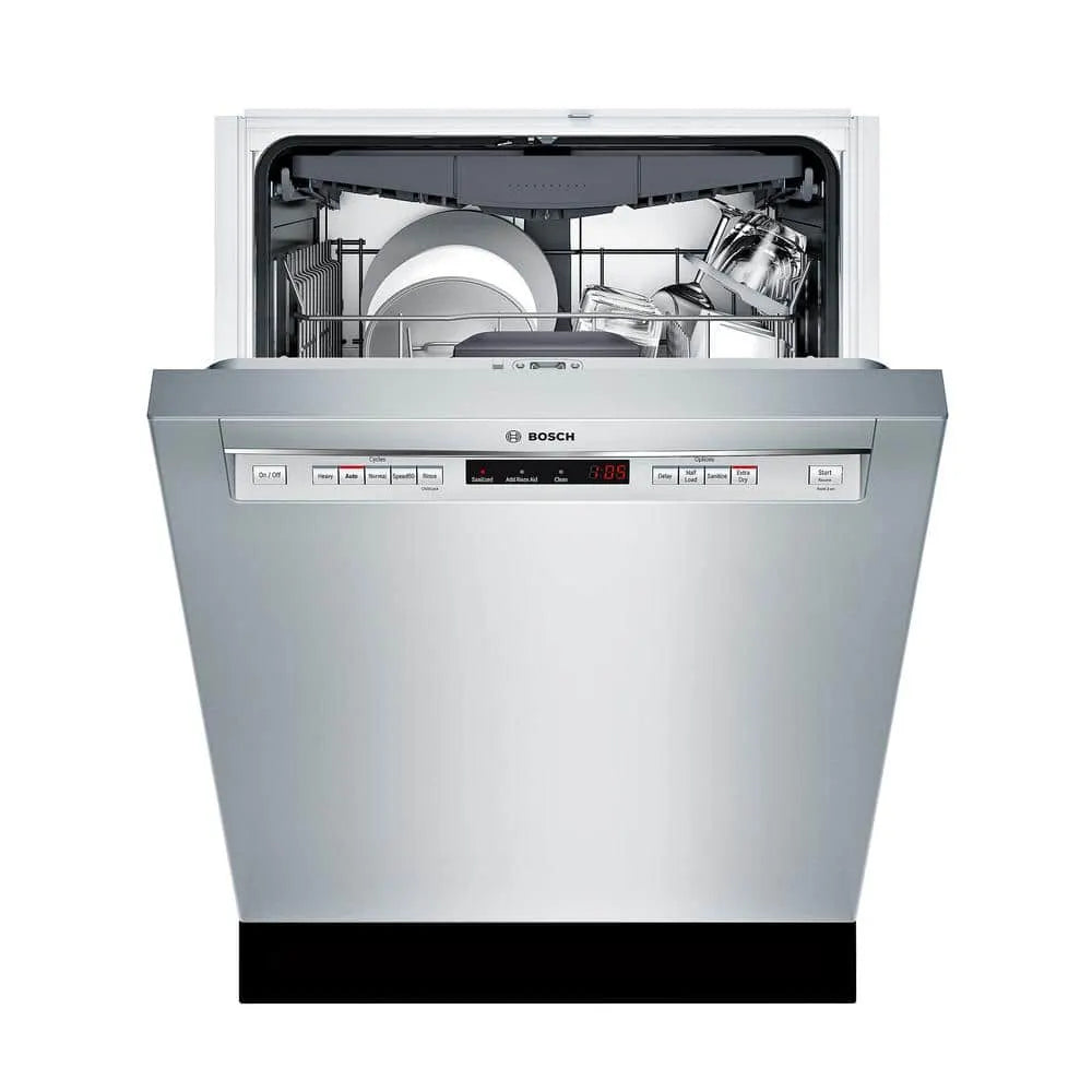 Bosch 300 Series 24 in. Stainless Steel Front Control Tall Tub Dishwasher with Stainless Steel Tub and 3rd Rack, 44dBA