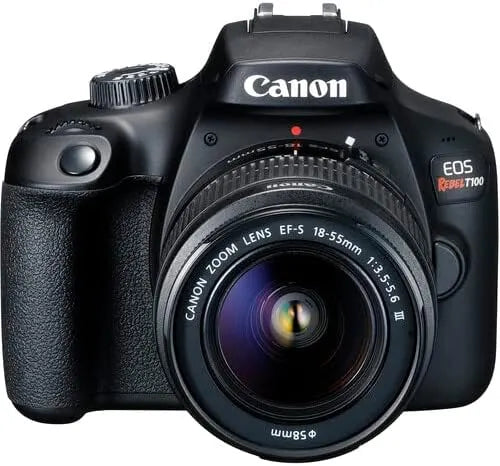 Canon EOS Rebel T100 DSLR Camera 18MP with 18-55mm Lens + Bag + 64GB Card