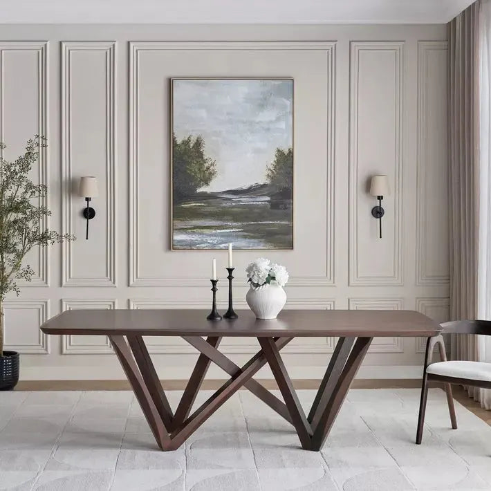 Edmonton 8-Seater Wooden Top Dining Table