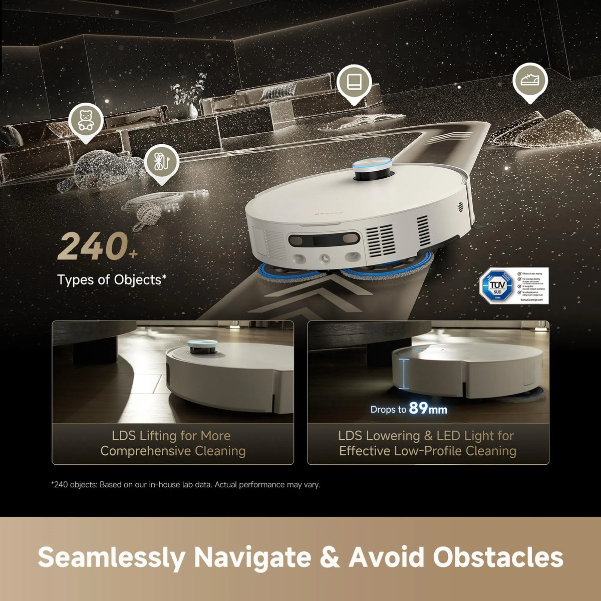 Dreame Robot Vacuum & Mop 30,000Pa Multi-Mop Self-Cleaning Station