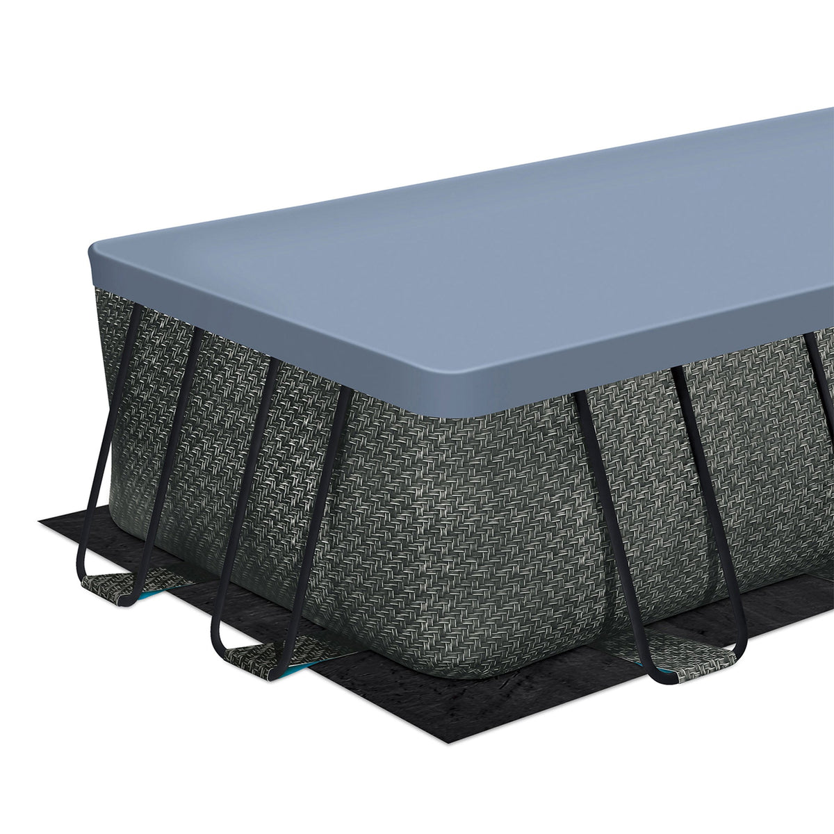 Funsicle 18′ x 9′ x 52″ Oasis Rectangular Swimming Pool Set with 18′ Cover