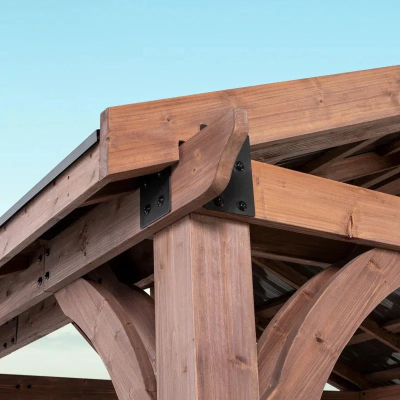 Arlington 12 Ft. W X 10 Ft. D Solid Wood Patio Gazebo