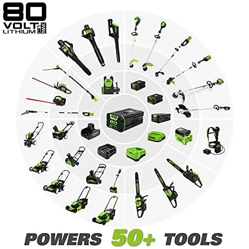 Greenworks Pro 80V 21-Inch Brushless Self-Propelled Lawn Mower, 4Ah Battery Included MO80L410