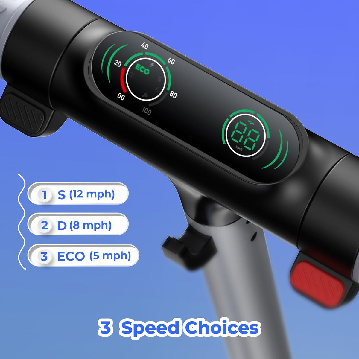 Electric Scooter for Kids & Teens, 500–1000W, 18–25 MPH, 21–28 Mile Range